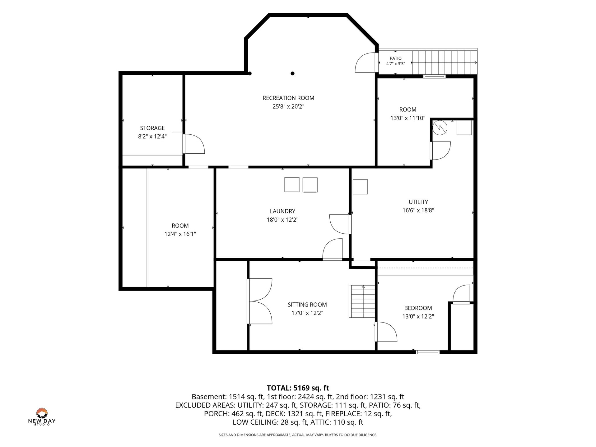 Basement floor plan