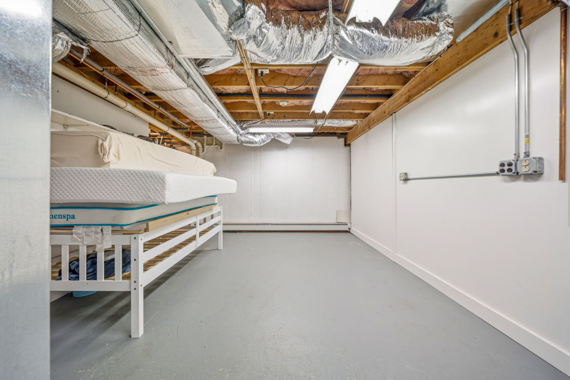 Lower level storage room